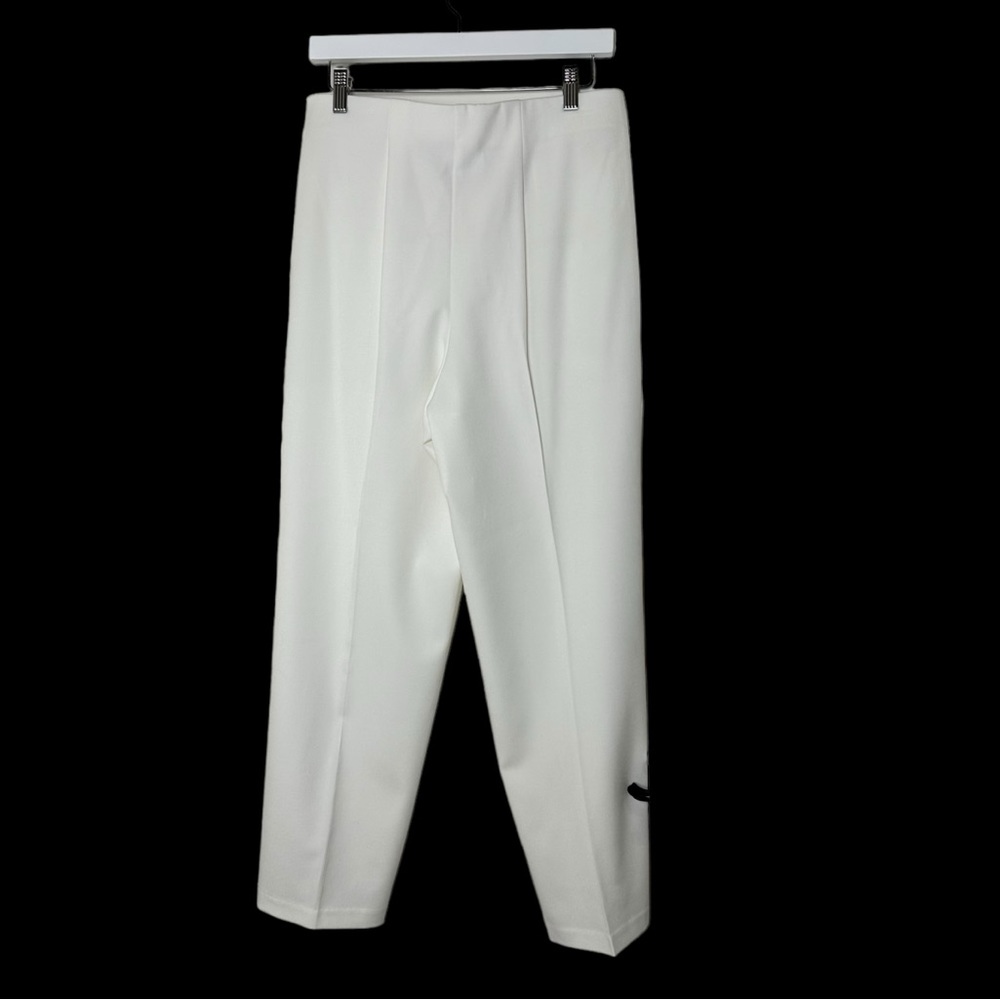 Women’s JM Collection Ivory Pleated Dress work Pants Size 12